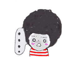 Daily life of Afuro sticker #8764671