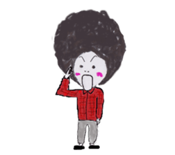 Daily life of Afuro sticker #8764679