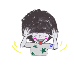 Daily life of Afuro sticker #8764683