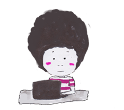 Daily life of Afuro sticker #8764685