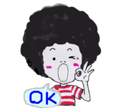 Daily life of Afuro sticker #8764689