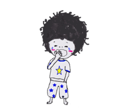 Daily life of Afuro sticker #8764693