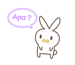 Indonesian MOMO and Bunny sticker #8764749