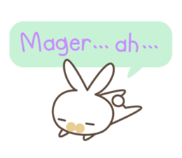 Indonesian MOMO and Bunny sticker #8764763