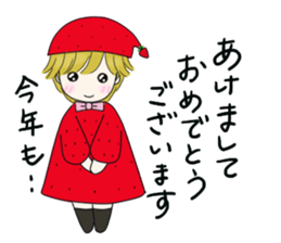 Fairy 5 winter of strawberry country sticker #8765226