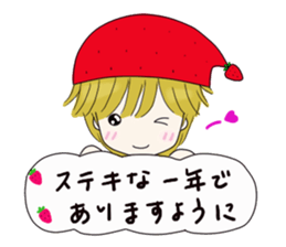 Fairy 5 winter of strawberry country sticker #8765229