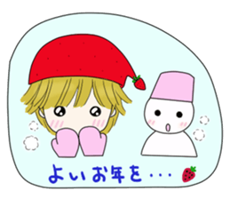 Fairy 5 winter of strawberry country sticker #8765235