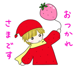 Fairy 5 winter of strawberry country sticker #8765238