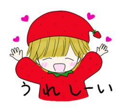 Fairy 5 winter of strawberry country sticker #8765256