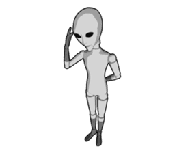 Alien doll sticker #8767028