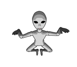 Alien doll sticker #8767052