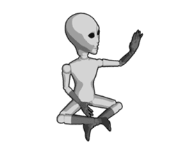 Alien doll sticker #8767055