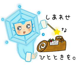 Blue snowy fairies sticker #8767458