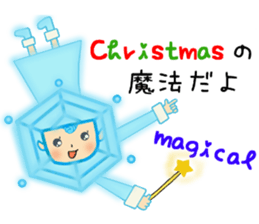 Blue snowy fairies sticker #8767465