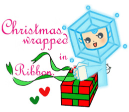 Blue snowy fairies sticker #8767468