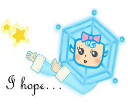 Blue snowy fairies sticker #8767474