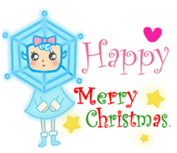 Blue snowy fairies sticker #8767478