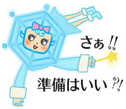 Blue snowy fairies sticker #8767480