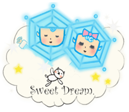 Blue snowy fairies sticker #8767497