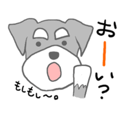 LOVE Miniature Schnauzer 3 sticker #8768376