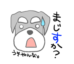 LOVE Miniature Schnauzer 3 sticker #8768378