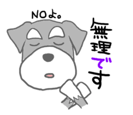 LOVE Miniature Schnauzer 3 sticker #8768384