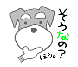 LOVE Miniature Schnauzer 3 sticker #8768389