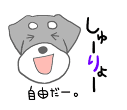 LOVE Miniature Schnauzer 3 sticker #8768395