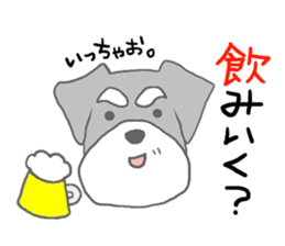 LOVE Miniature Schnauzer 3 sticker #8768402