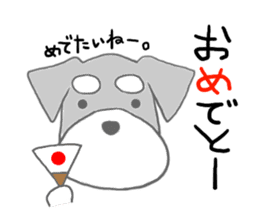 LOVE Miniature Schnauzer 3 sticker #8768412