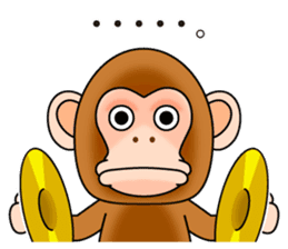 Cymbal monkey sticker #8769417