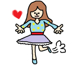 "Osyare"GIRL sticker #8773430