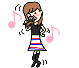 "Osyare"GIRL sticker #8773456