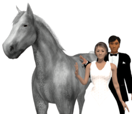 Wedding dress sticker #8774652