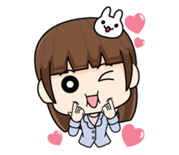 Office girl in love (EN) sticker #8775510