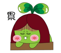 Miss Green Bean sticker #8775643
