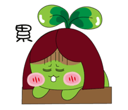 Miss Green Bean sticker #8775643