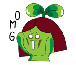 Miss Green Bean sticker #8775645