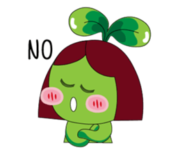 Miss Green Bean sticker #8775653