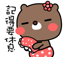 I love Orange bear sticker #8775982