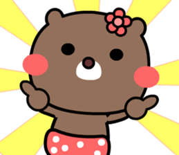 I love Orange bear sticker #8775993