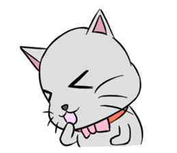 Cute Chartreux-chan sticker #8777187