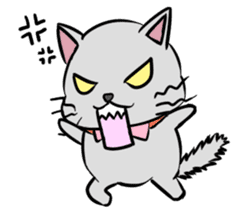 Cute Chartreux-chan sticker #8777190