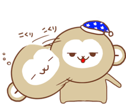 A Happy New Year 2016 with Monkey sticker #8777417