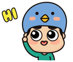 The heart lips boy and his friends. sticker #8777418