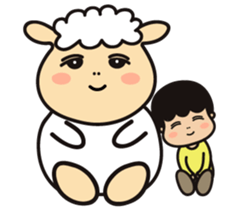 The heart lips boy and his friends. sticker #8777442