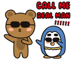 The heart lips boy and his friends. sticker #8777450