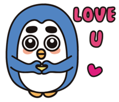 The heart lips boy and his friends. sticker #8777456