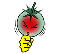 Hand sign of cherry tomatoes sticker #8777662