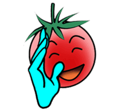 Hand sign of cherry tomatoes sticker #8777667